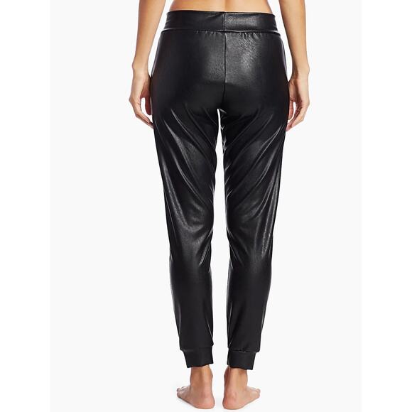 COMMANDO Faux Leather Joggers Size Medium Revolve Luxe Minimalist Quiet Luxury - Picture 5 of 9